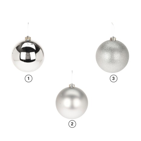 Bola Natal Prateada 14CM - Image product