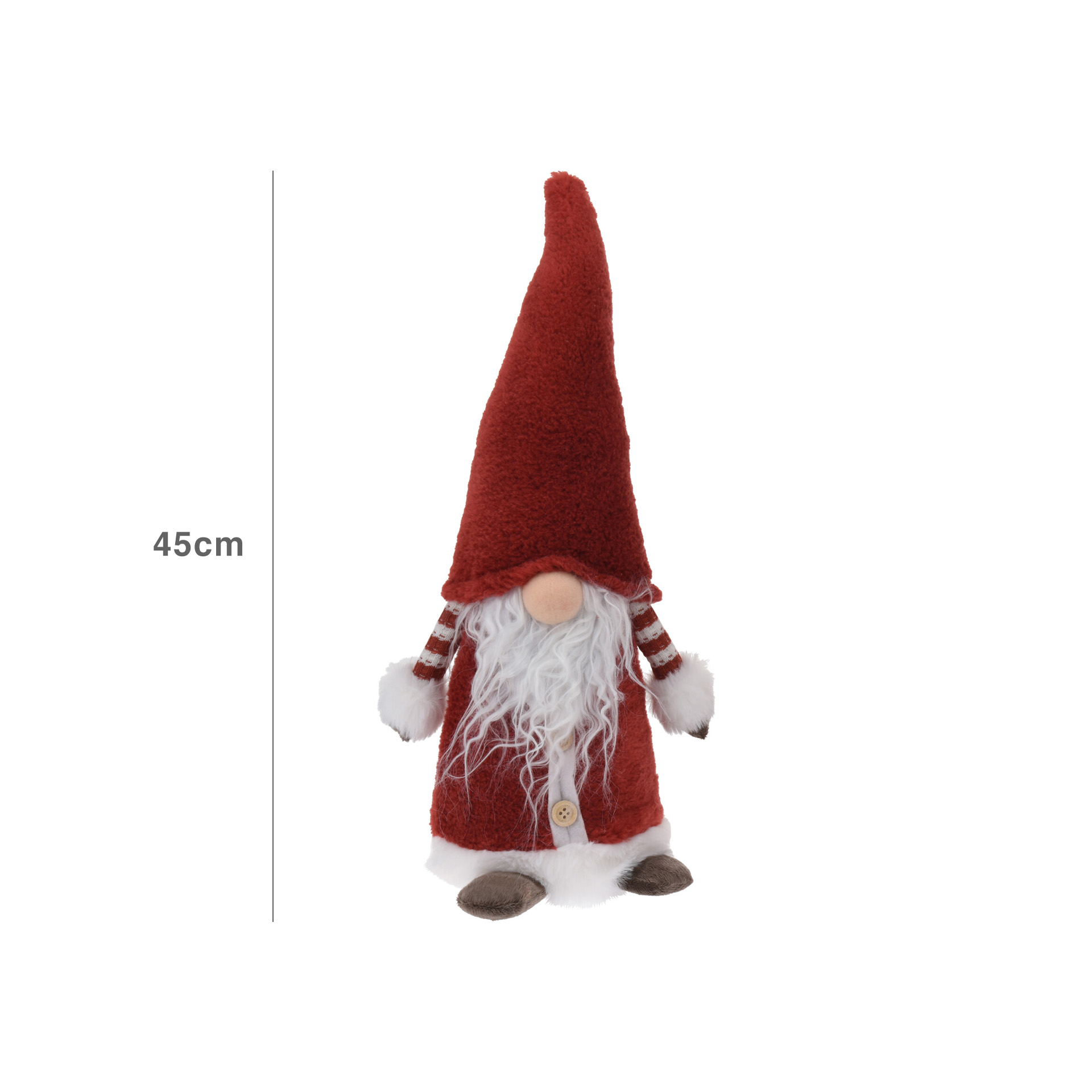 Figura Gnomo Vermelho 19X16X45CM