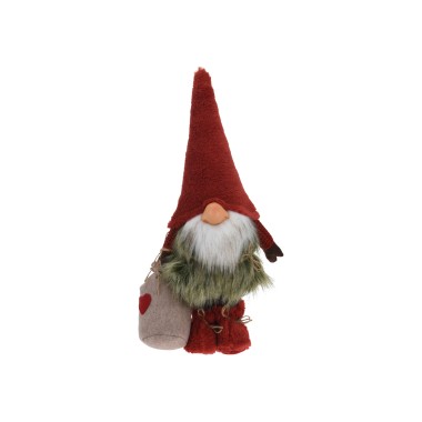 Figura Gnomo Vermelho 23X13X46CM