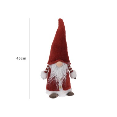 Figura Gnomo Vermelho 19X16X45CM
