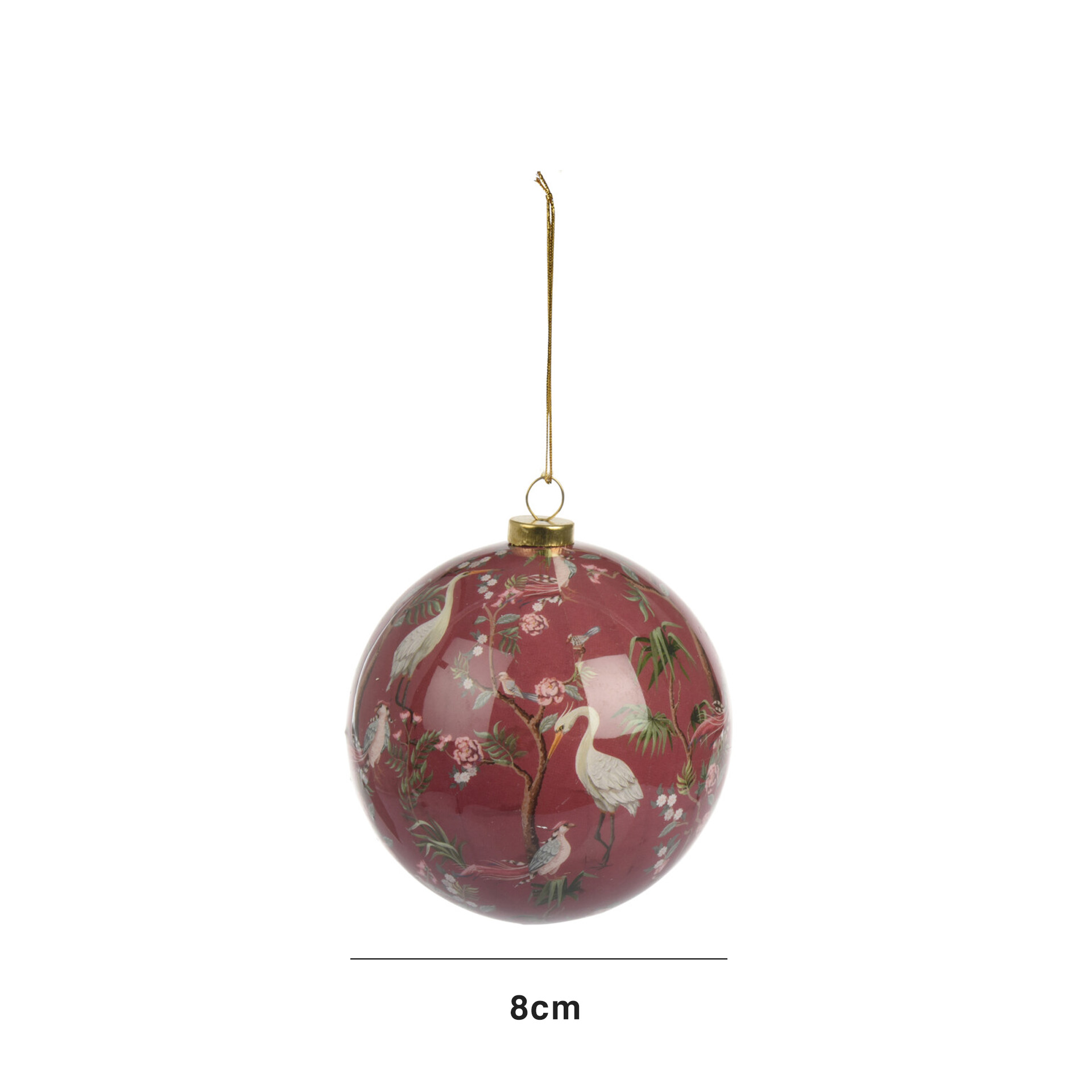 Bola Natal Bird 8CM