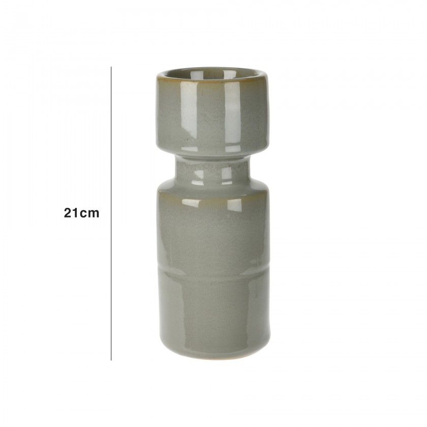 Castiçal Cinza 21CM Castiçal Cinza 21CM