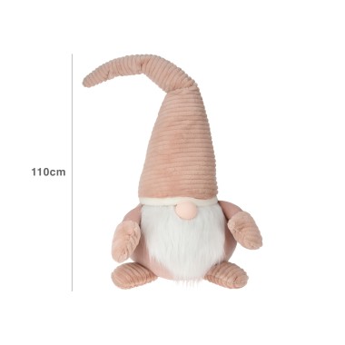 Figura Gnomo Rosa 36X110CM