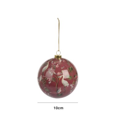 Bola Natal Bird 10CM