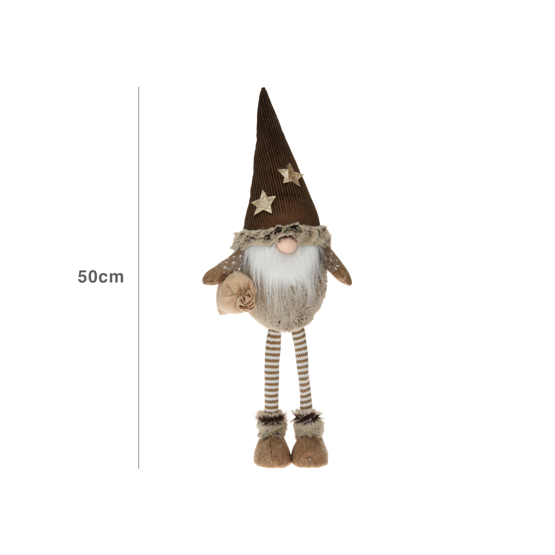 Figura Gnomo Castanho 15X50CM