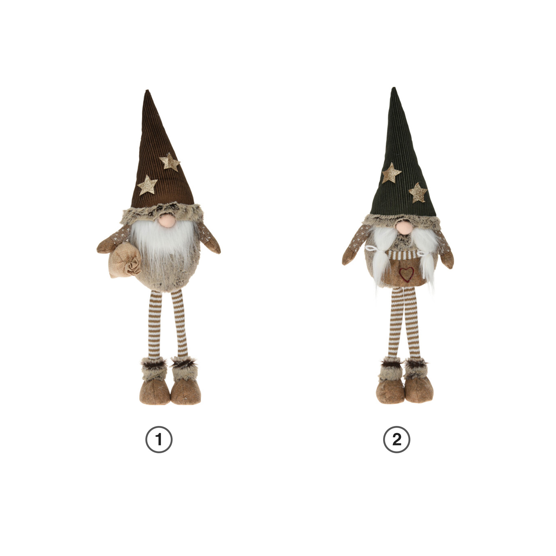 Figura Gnomo Castanho 15X50CM