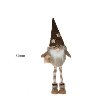 Figura Gnomo Castanho 15X50CM