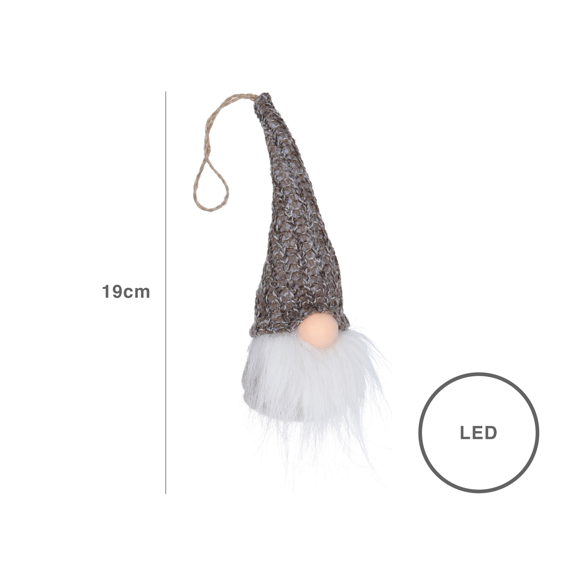 Figura Gnomo Led 19CM