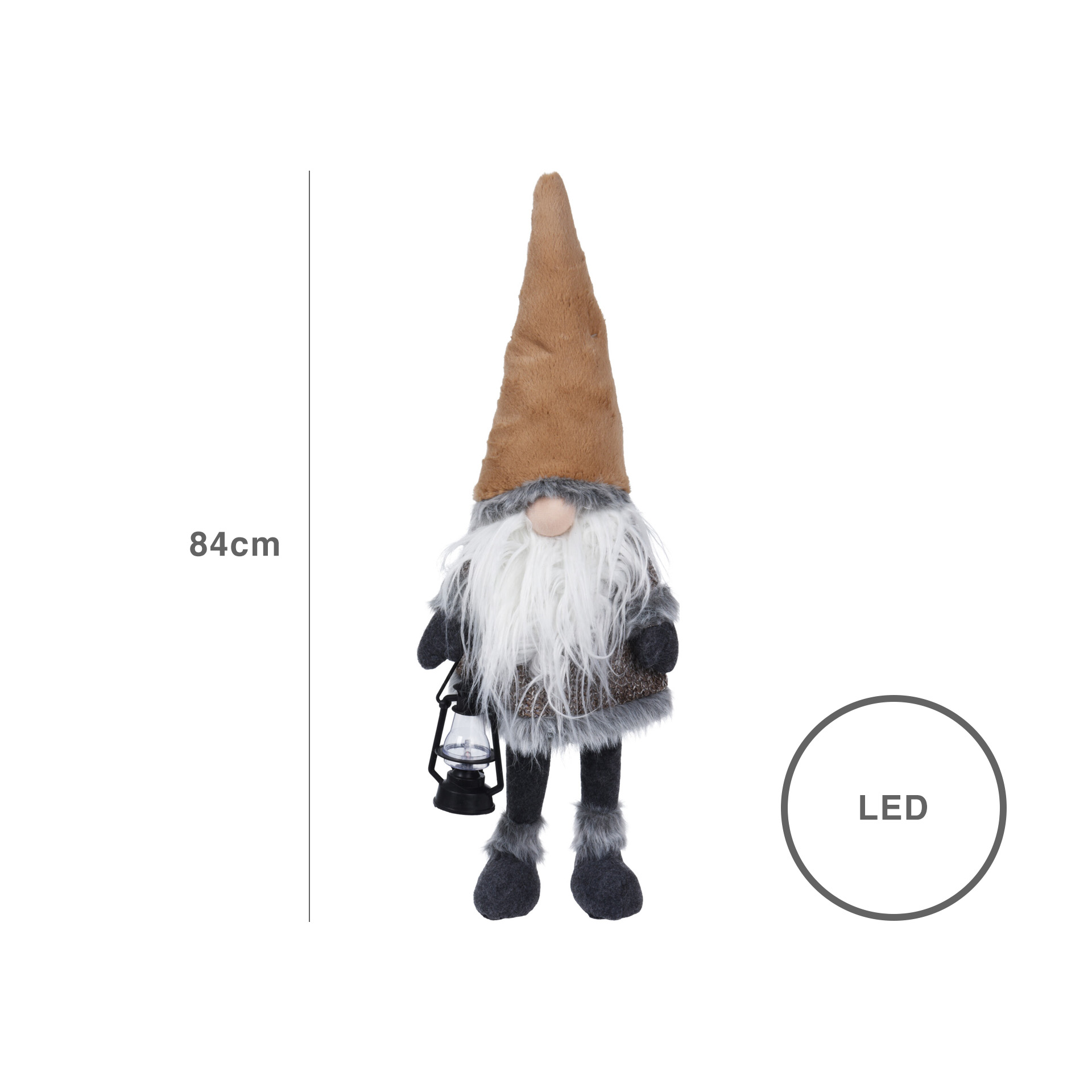 Figura Gnomo Led 84CM