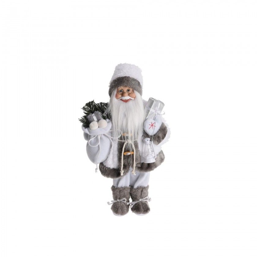 Figura Decorativa Pai Natal Branco 57CM Figura Decorativa Pai Natal Branco 57CM