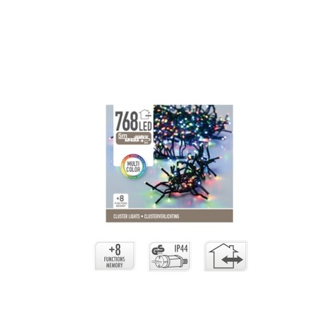 Grinalda 768 Leds Luz Multicor 5.5M - Image product