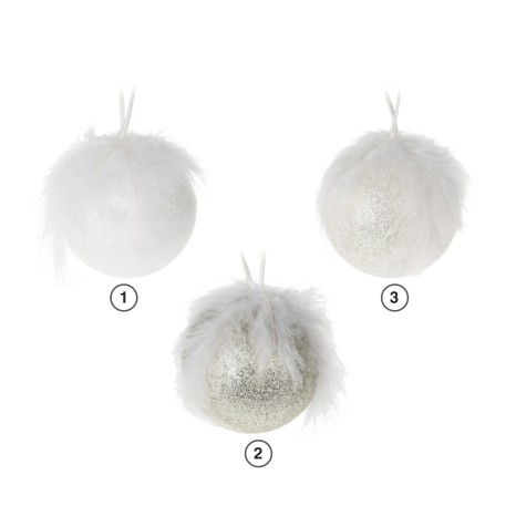 Bola Natal Plumas 8CM - Image product
