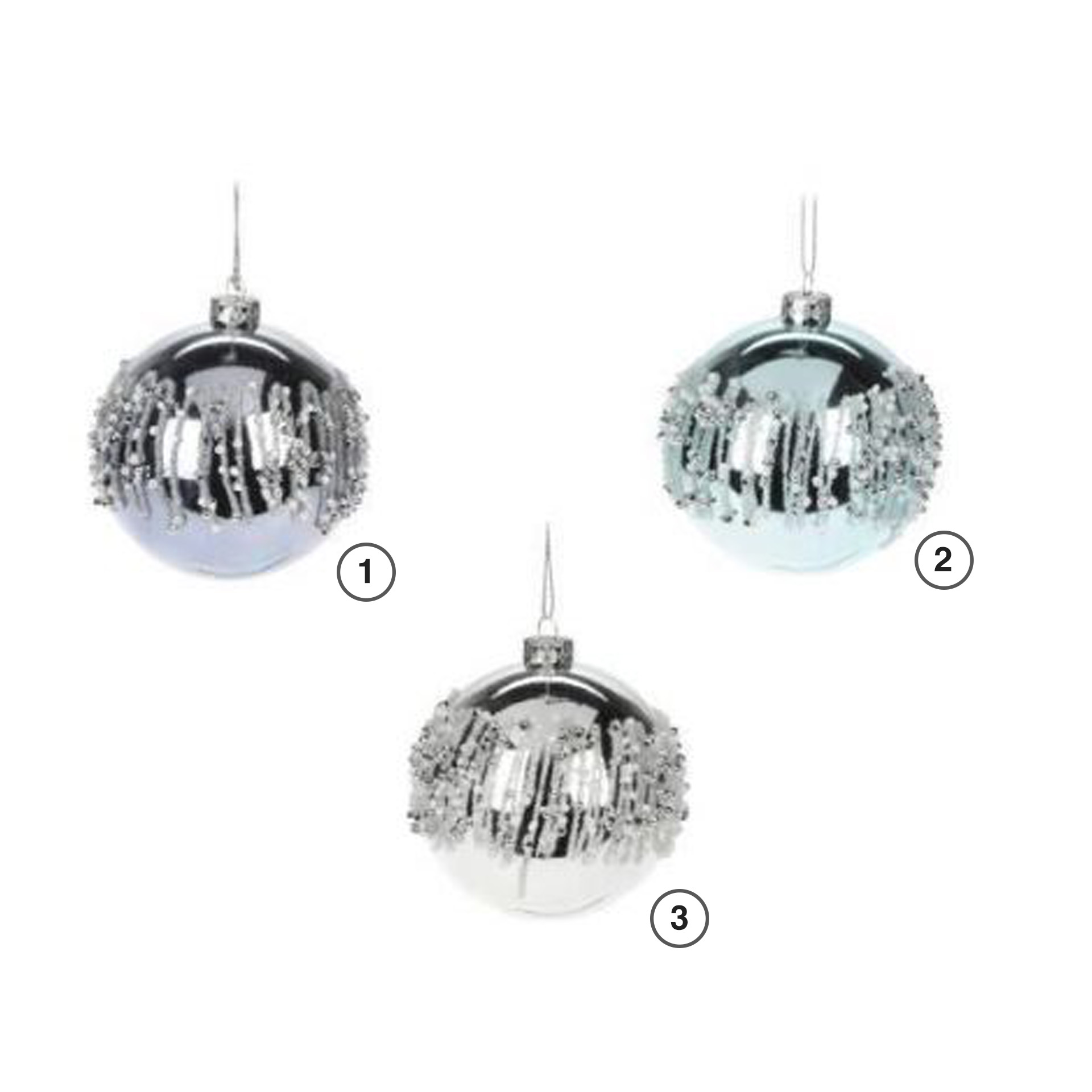 Bola Natal Brilho 8CM