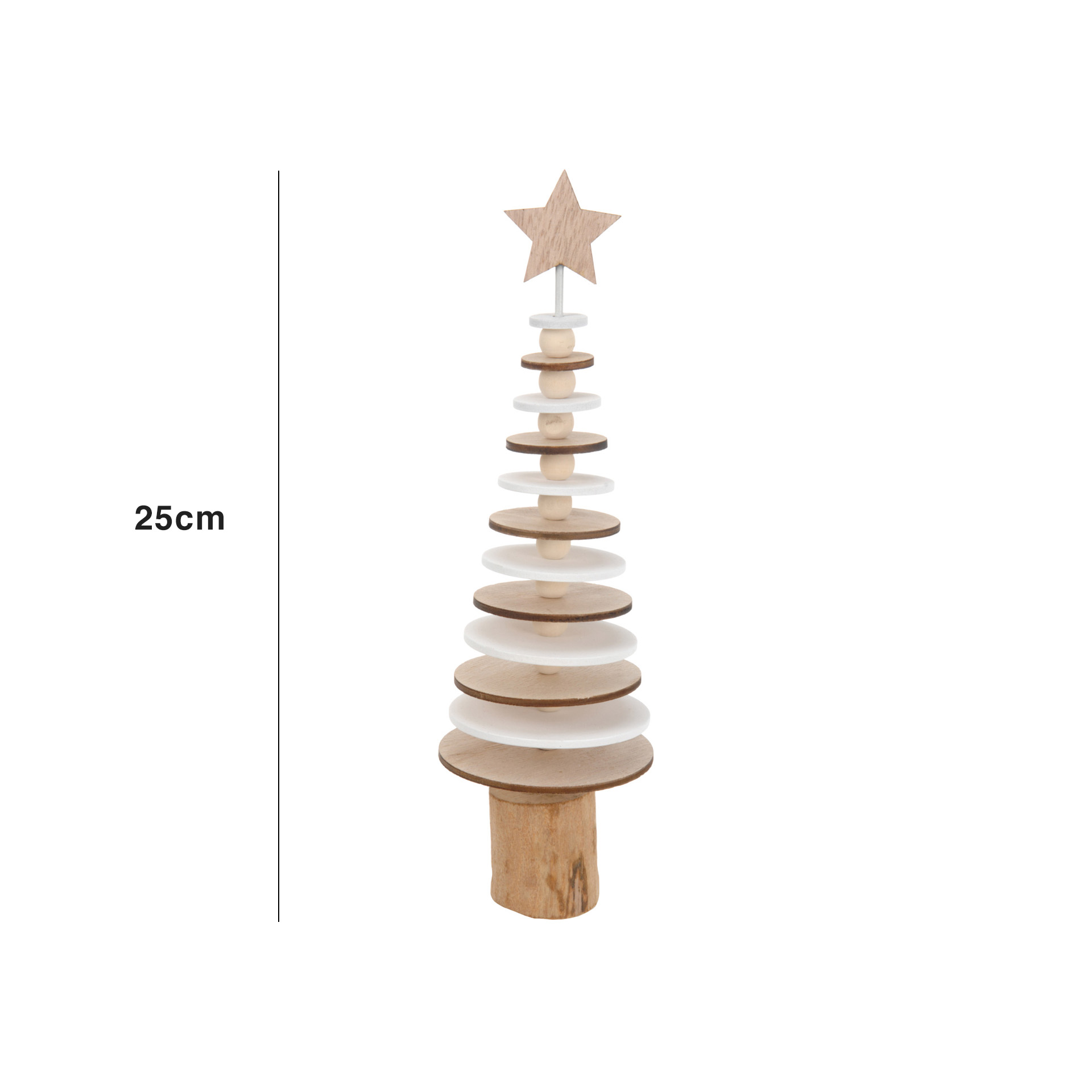 Árvore Natal Madeira 25CM
