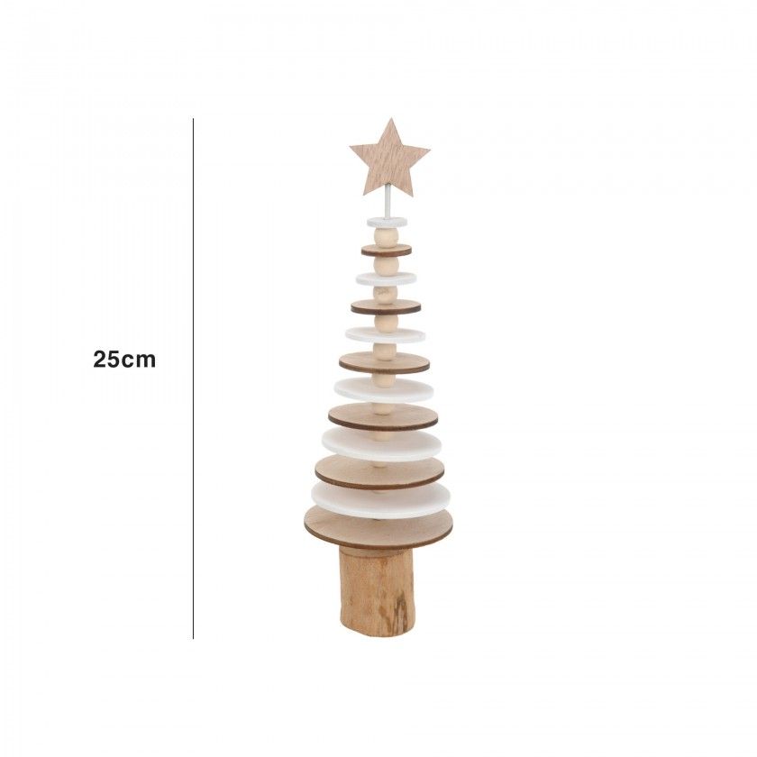 Árvore Natal Madeira 25CM Árvore Natal Madeira 25CM
