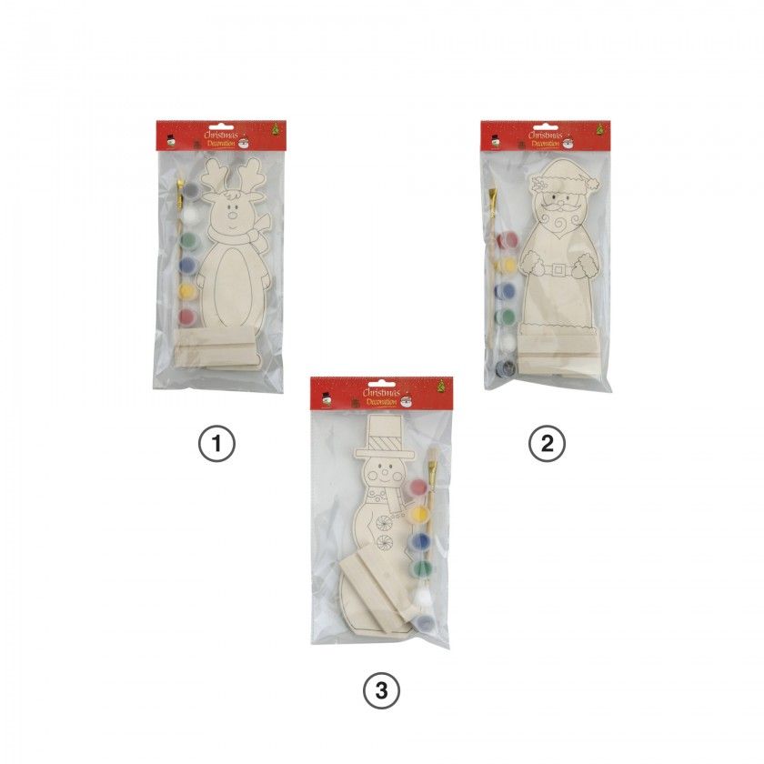 Conjunto Pinturas Natal 8X23CM Conjunto Pinturas Natal 8X23CM