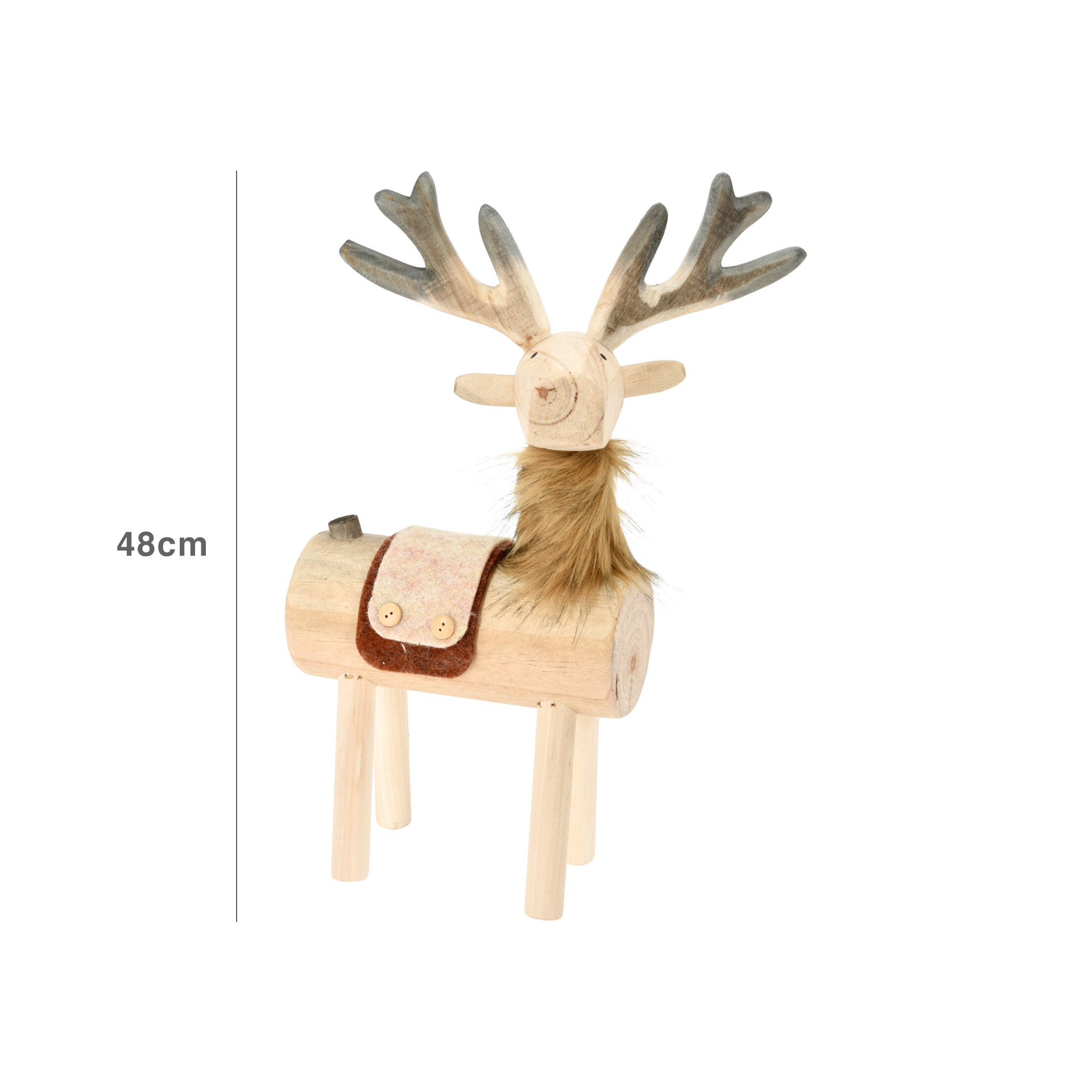 Figura Rena Madeira 24X24X48CM