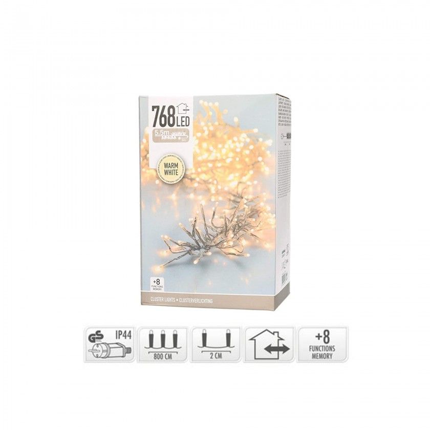 Grinalda 768 Leds Luz Quente 5.5M Grinalda 768 Leds Luz Quente 5.5M