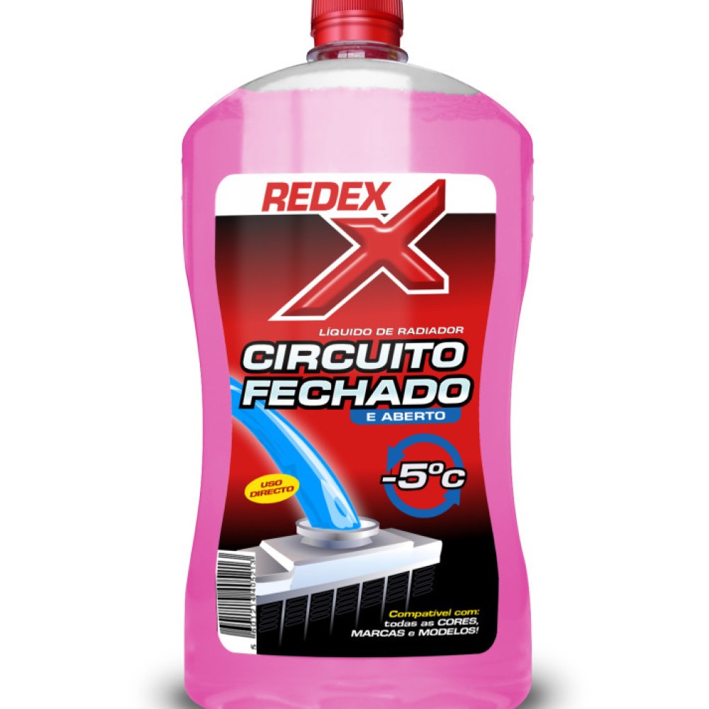 Líquido Radiador Redex Circuito Fechado 1000ml Rosa