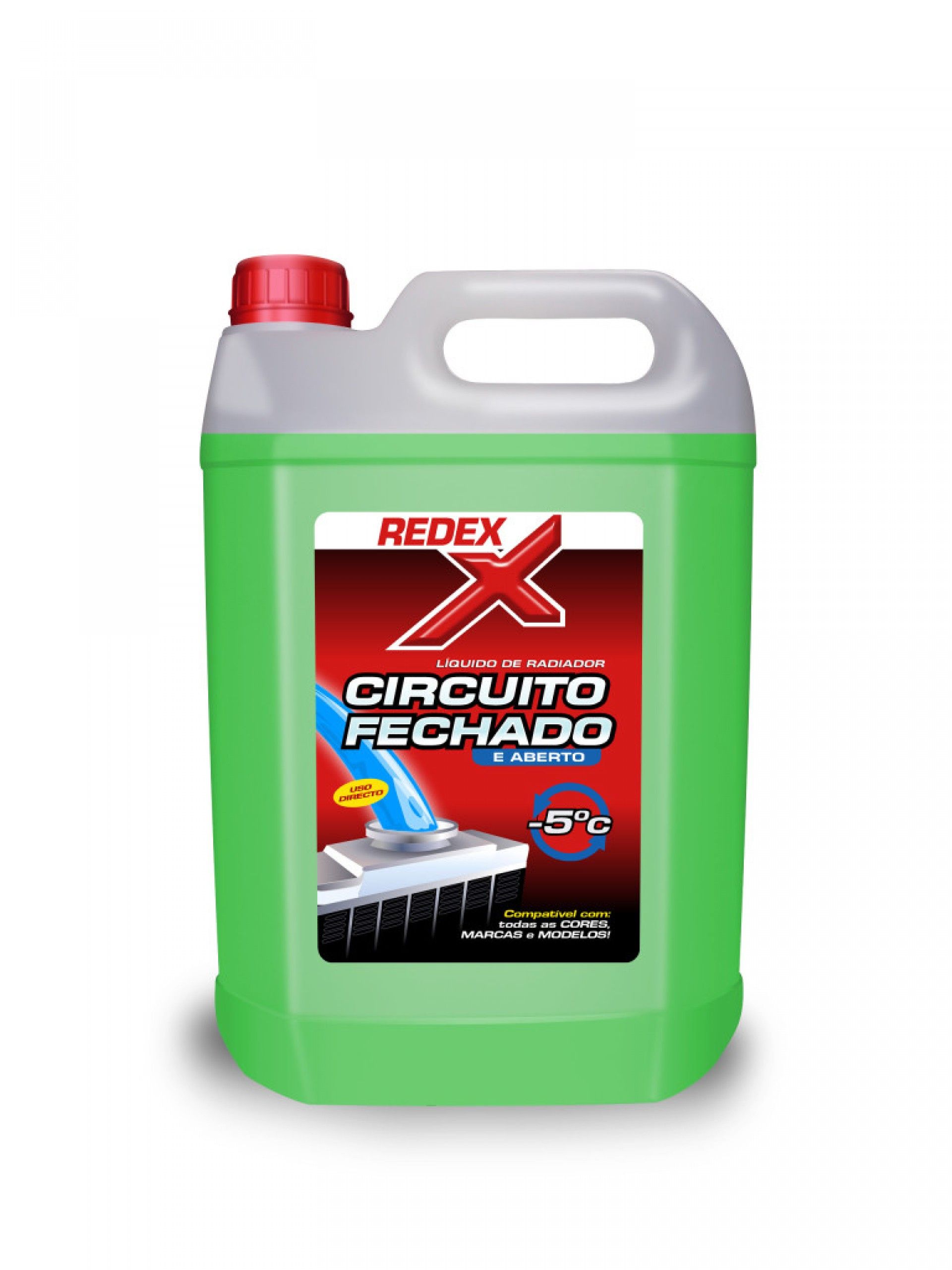 Líquido Radiador Redex Circuito Fechado 5000ml Verde