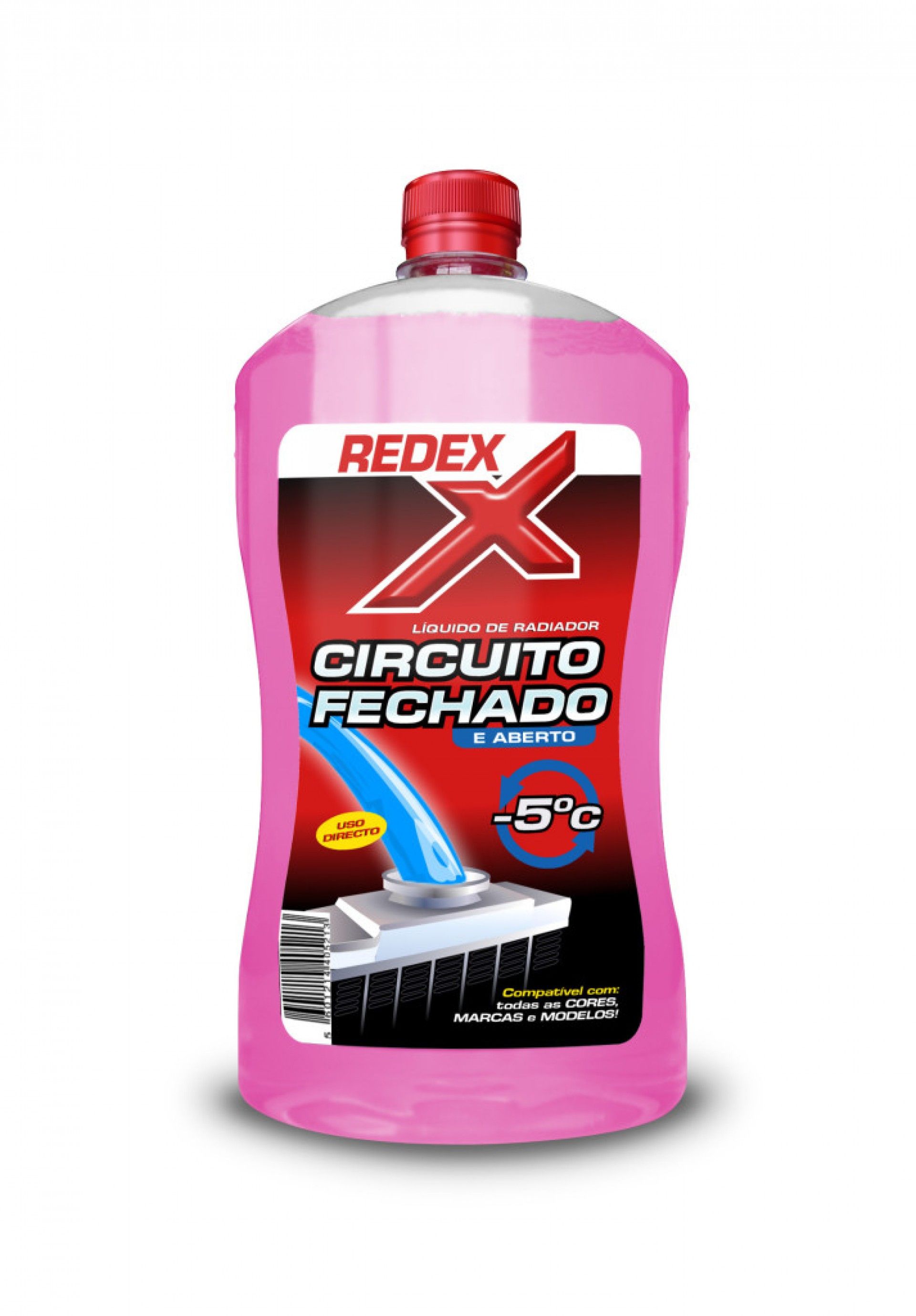 Líquido Radiador Redex Circuito Fechado 1000ml Rosa