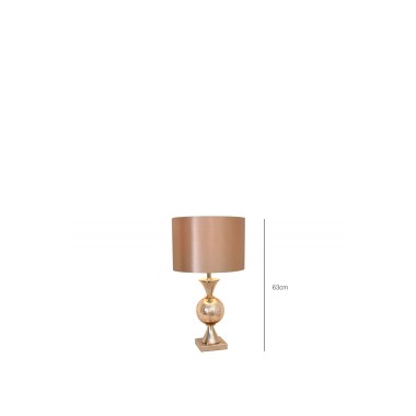 Candeeiro Dourado 38X38X63CM