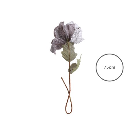 Flor Poinsetia Prateado 75CM - Image product