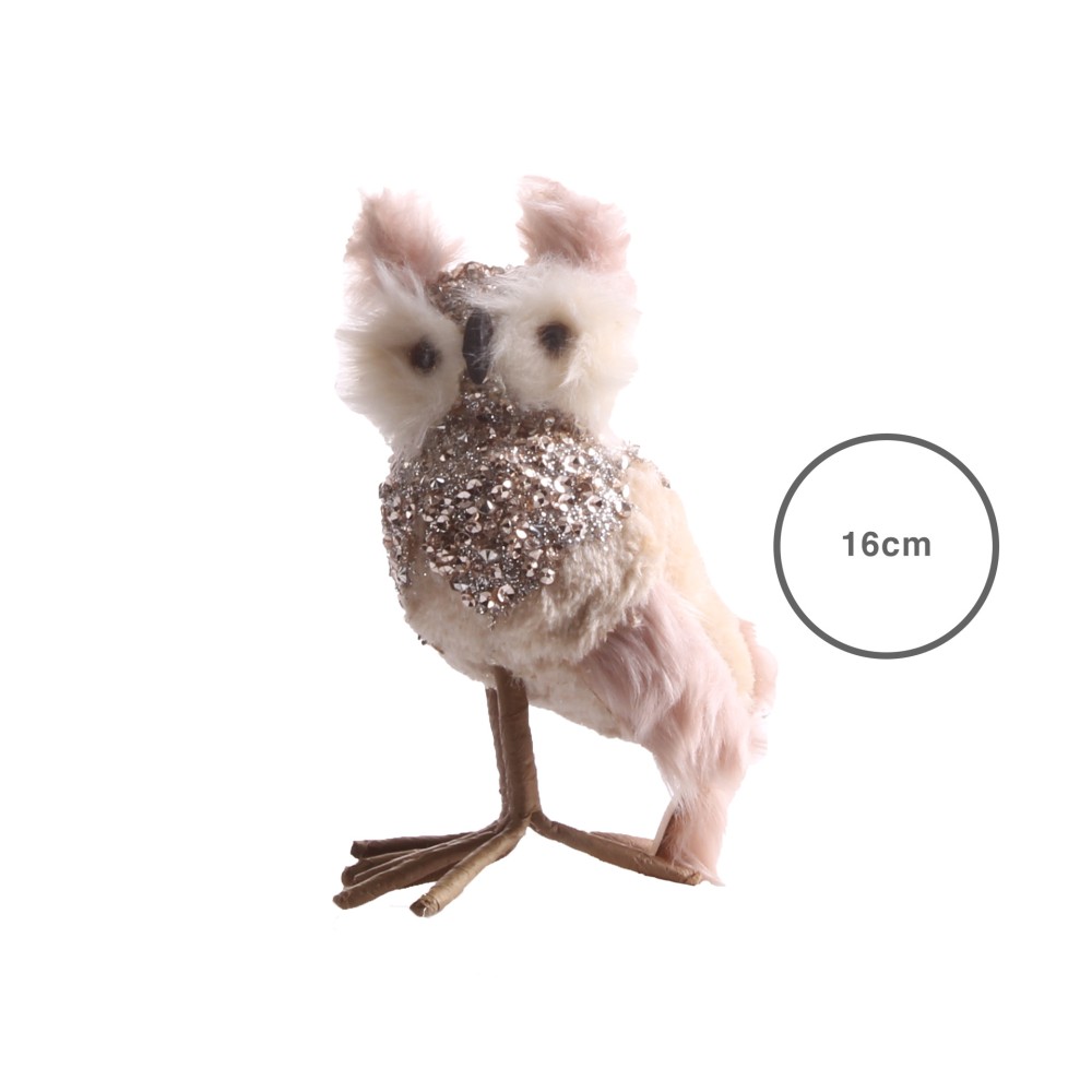 Mocho Rosa Com Brilho 16CM