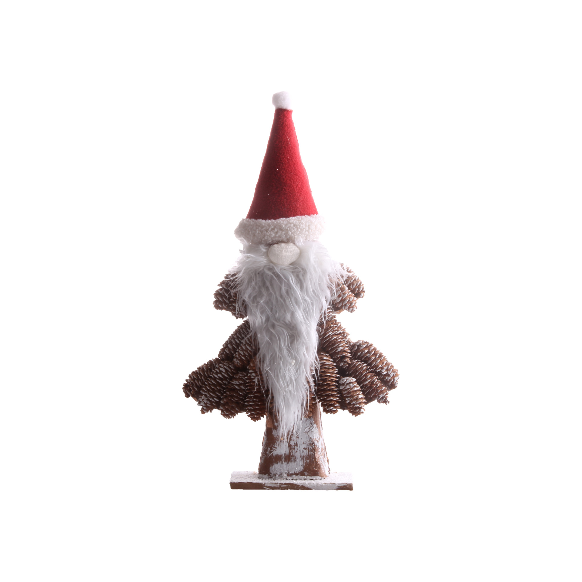 Pai Natal Pinhas Castanho 47CM