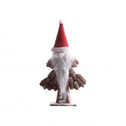 Pai Natal Pinhas Castanho 47CM