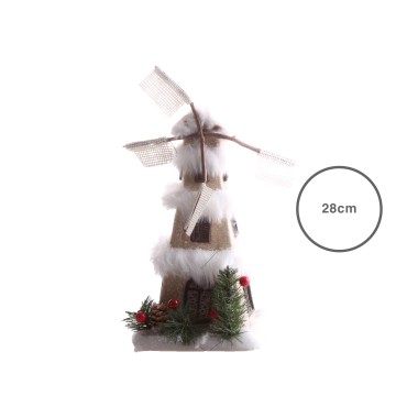 Moinho Vento Natal 28CM