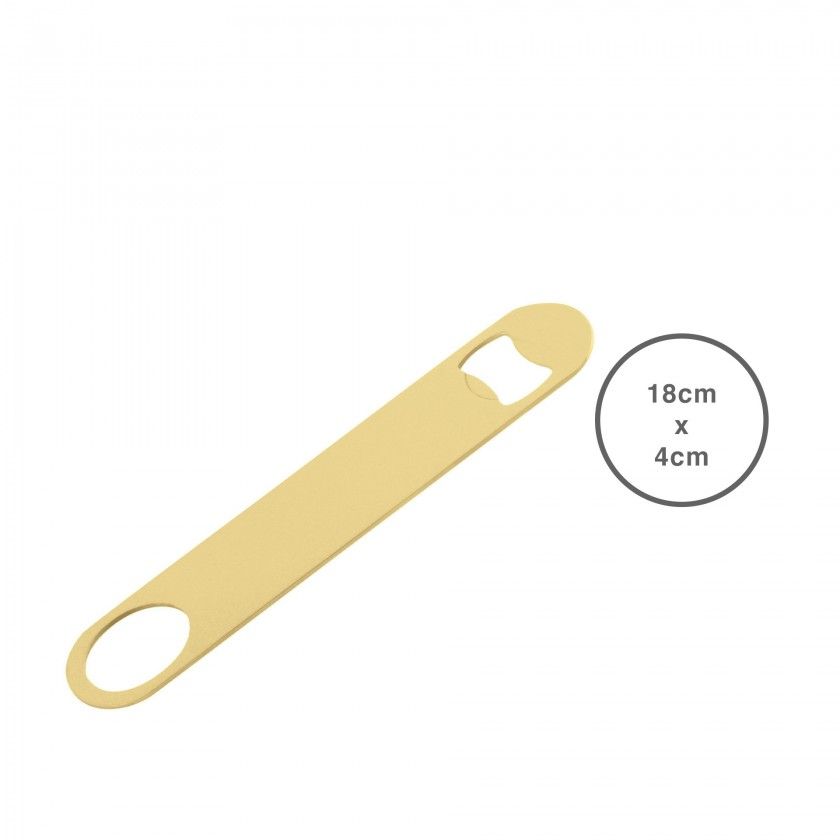 Abre Garrafas 18X4cm Gold Abre Garrafas 18X4cm Gold