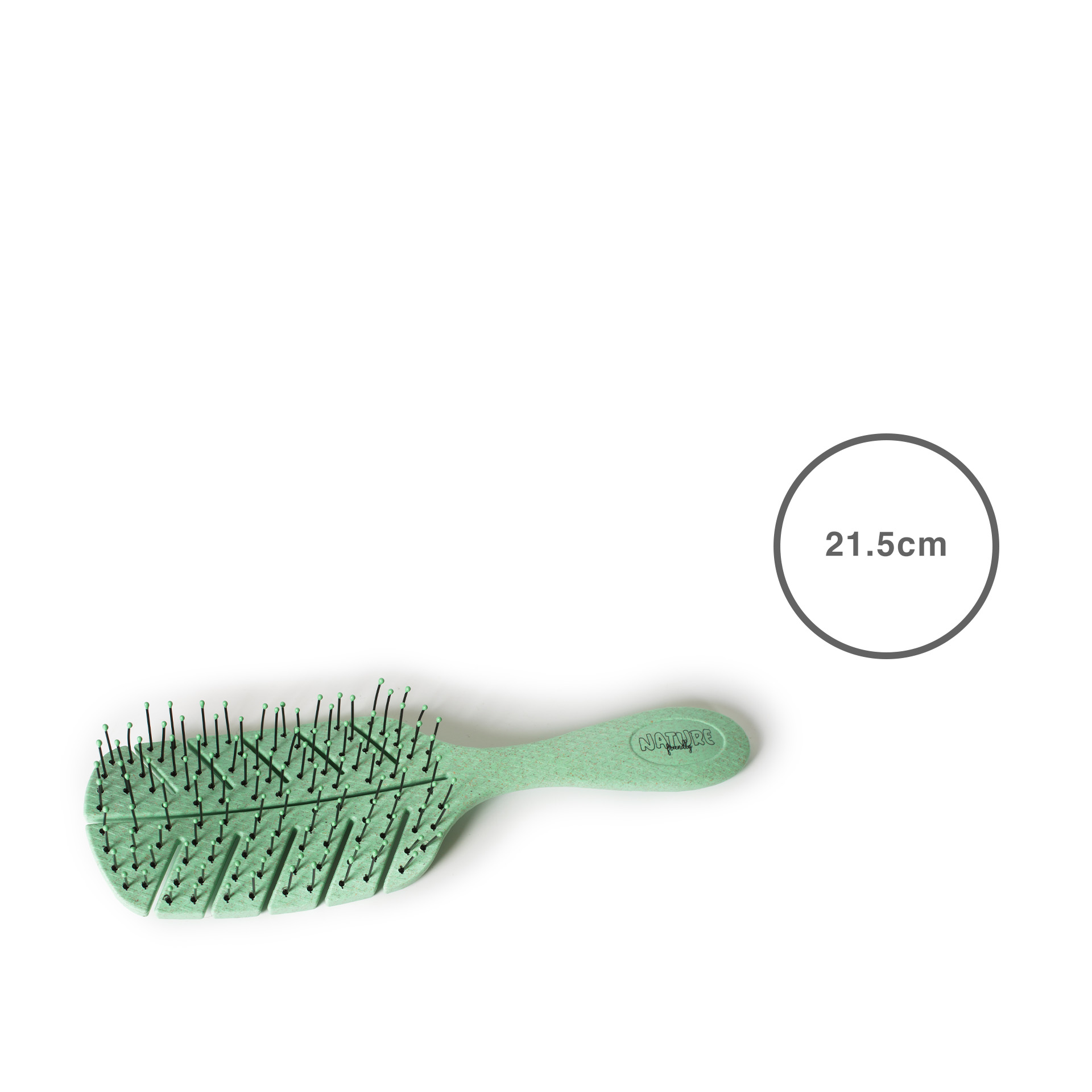 Escova Cabelo Ecológica Verde 21.5X7cm