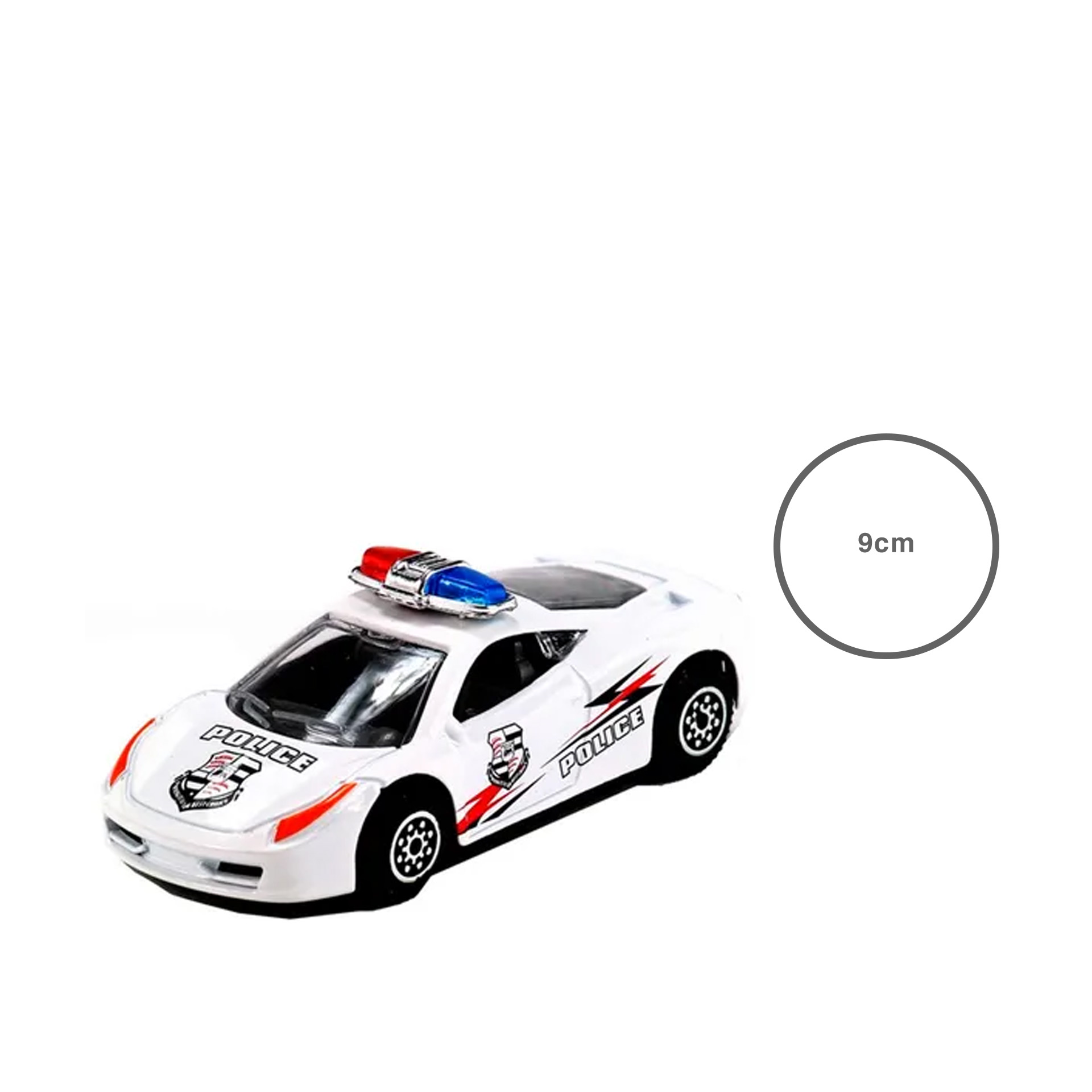 Carro Polícia Metal 9CM