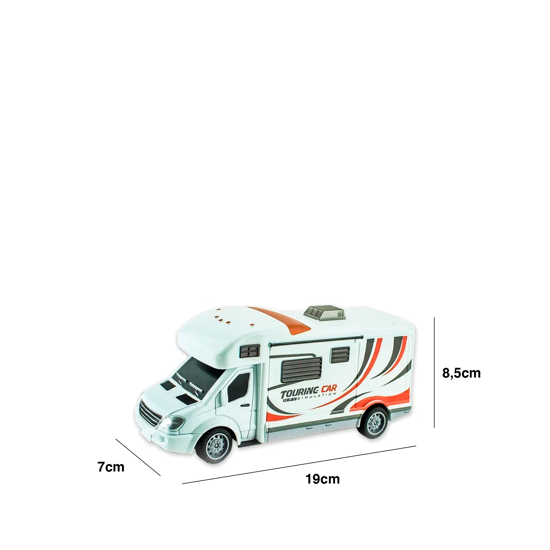Ambulância Com Comando 19X7X8.5CM