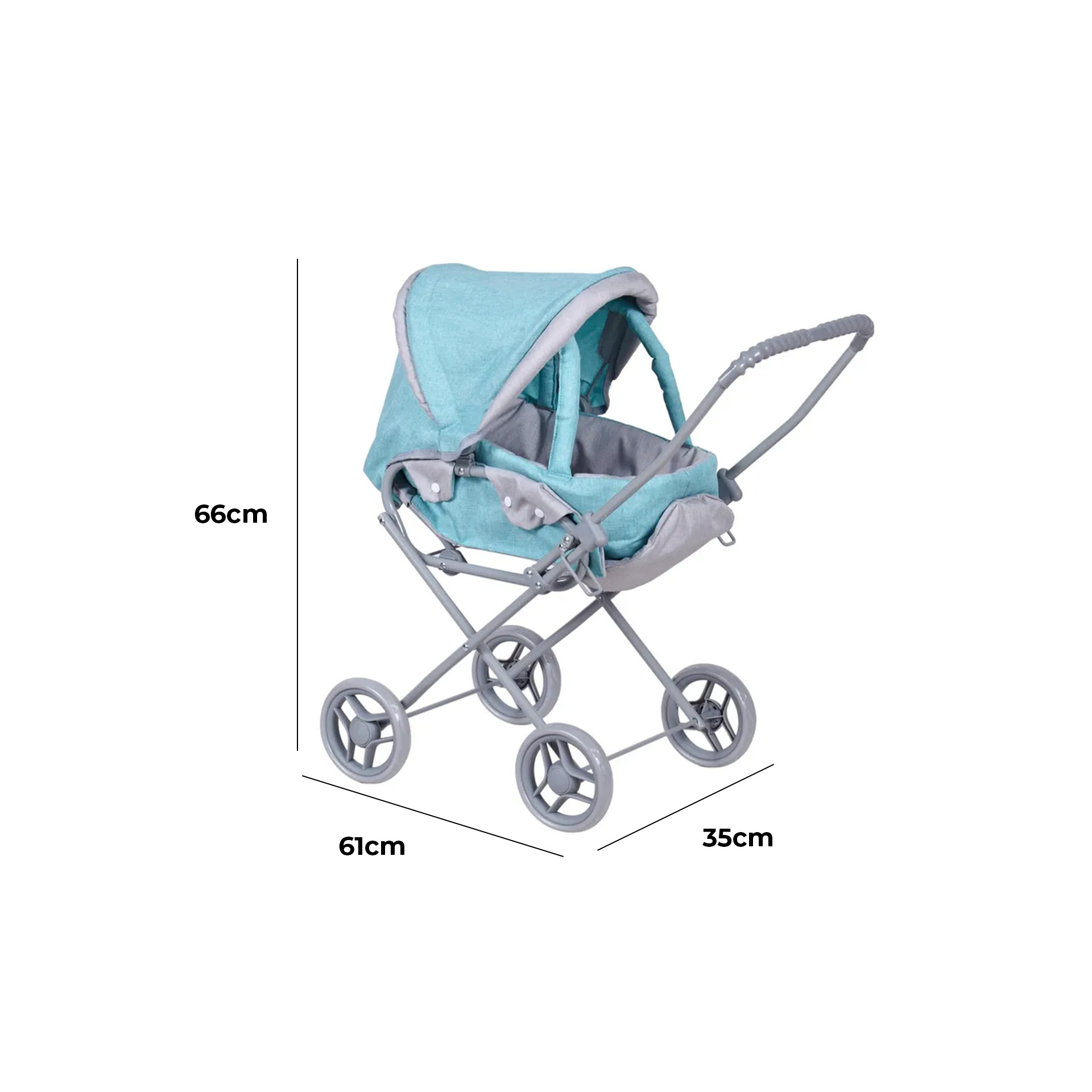 Carrinho Bebé 2 Em 1 61X35X66CM