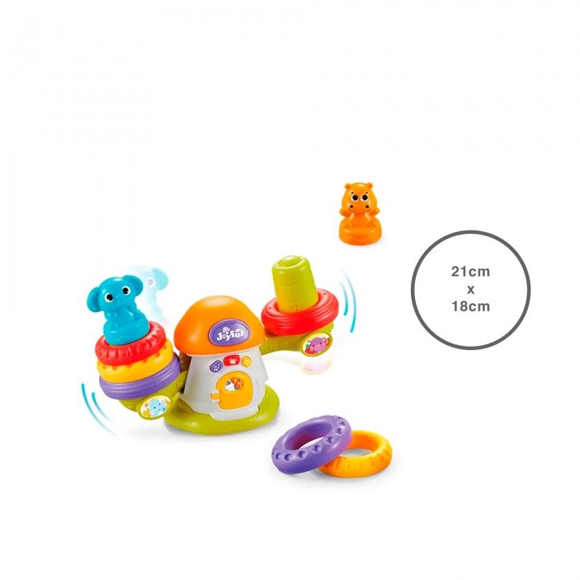 Jogo Anilhas Com Luz E Música 21X10X18CM Jogo Anilhas Com Luz E Música 21X10X18CM