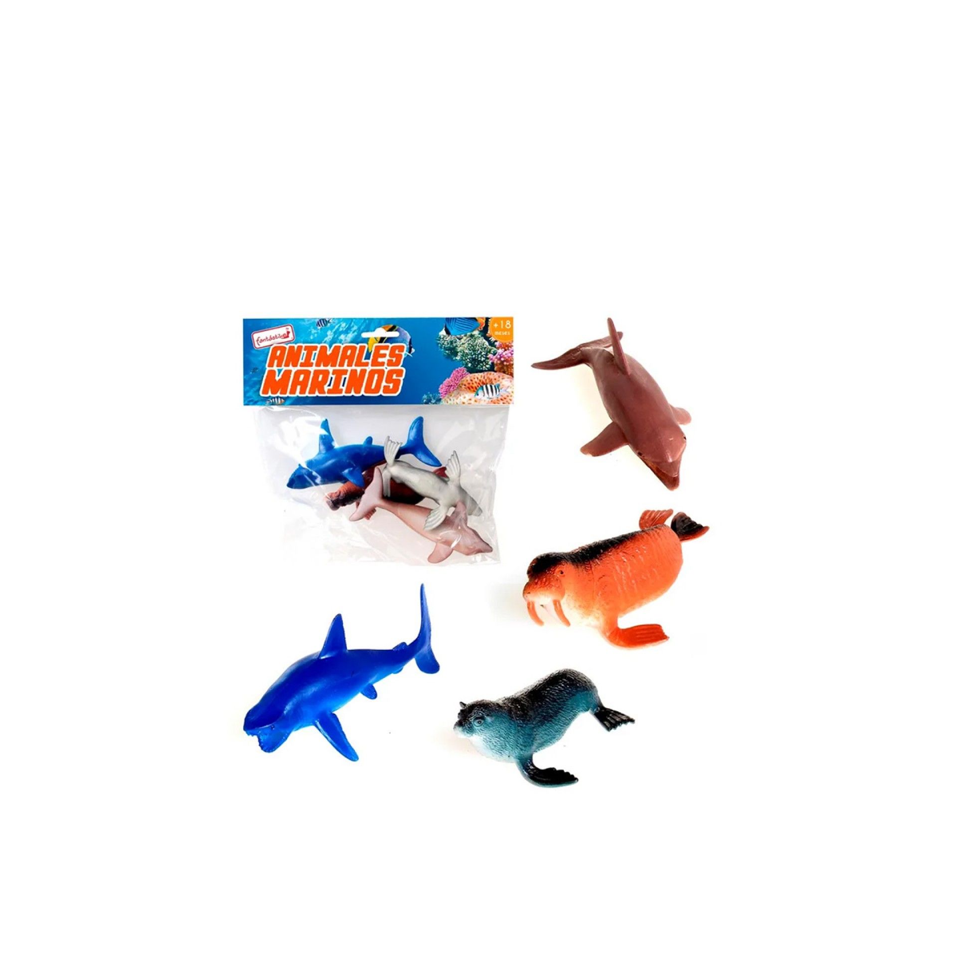 Animal Marinho 13CM Pack 4