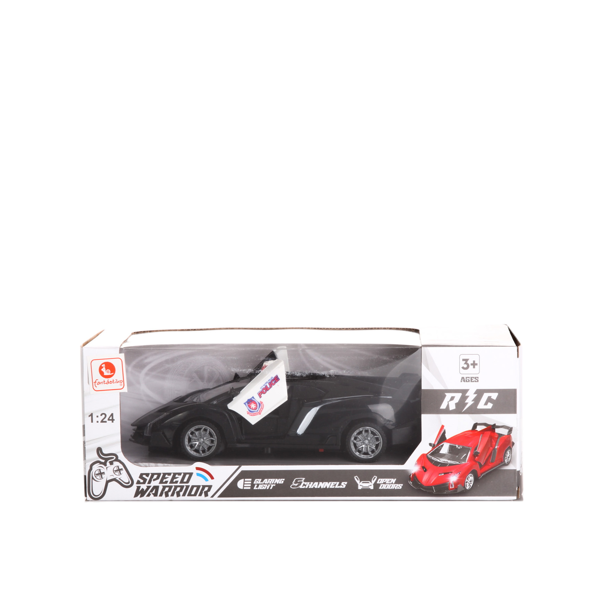 Carro Com Comando Polícia 20.5X9.5X5CM