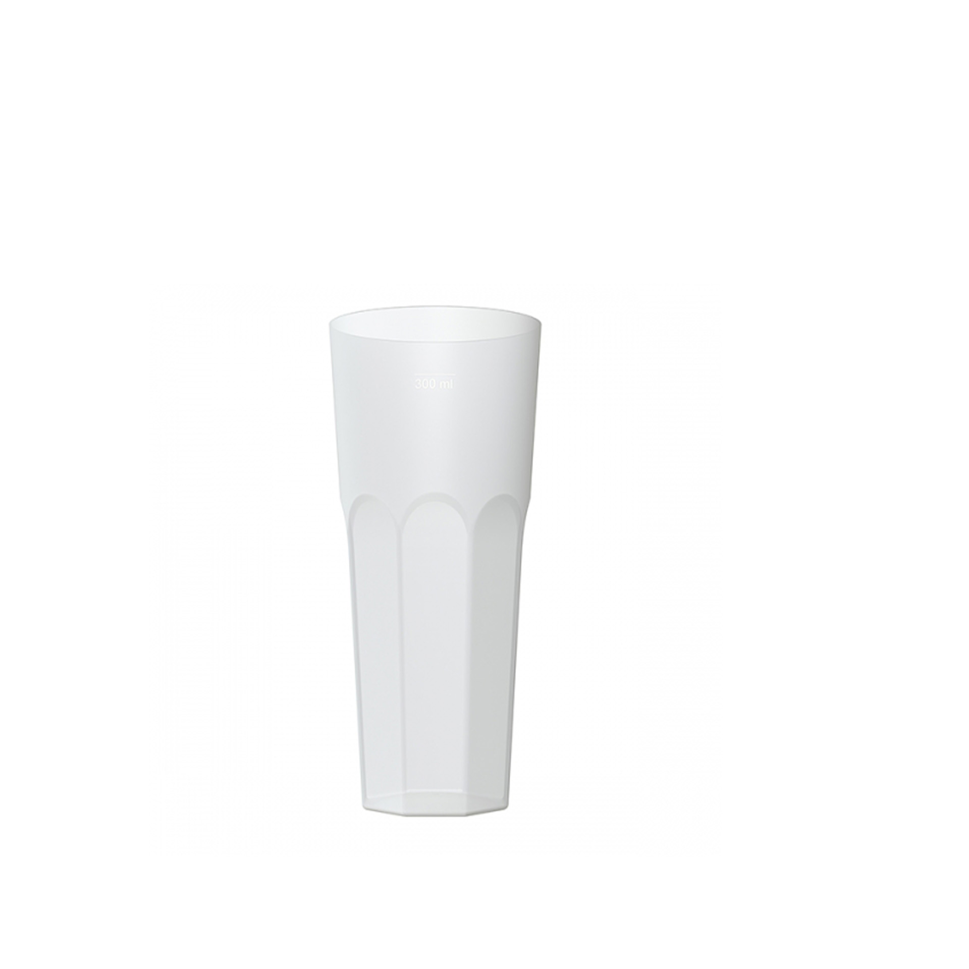 Copo Tubo Polipropileno Fosco 350ML 6.6X15.1CM