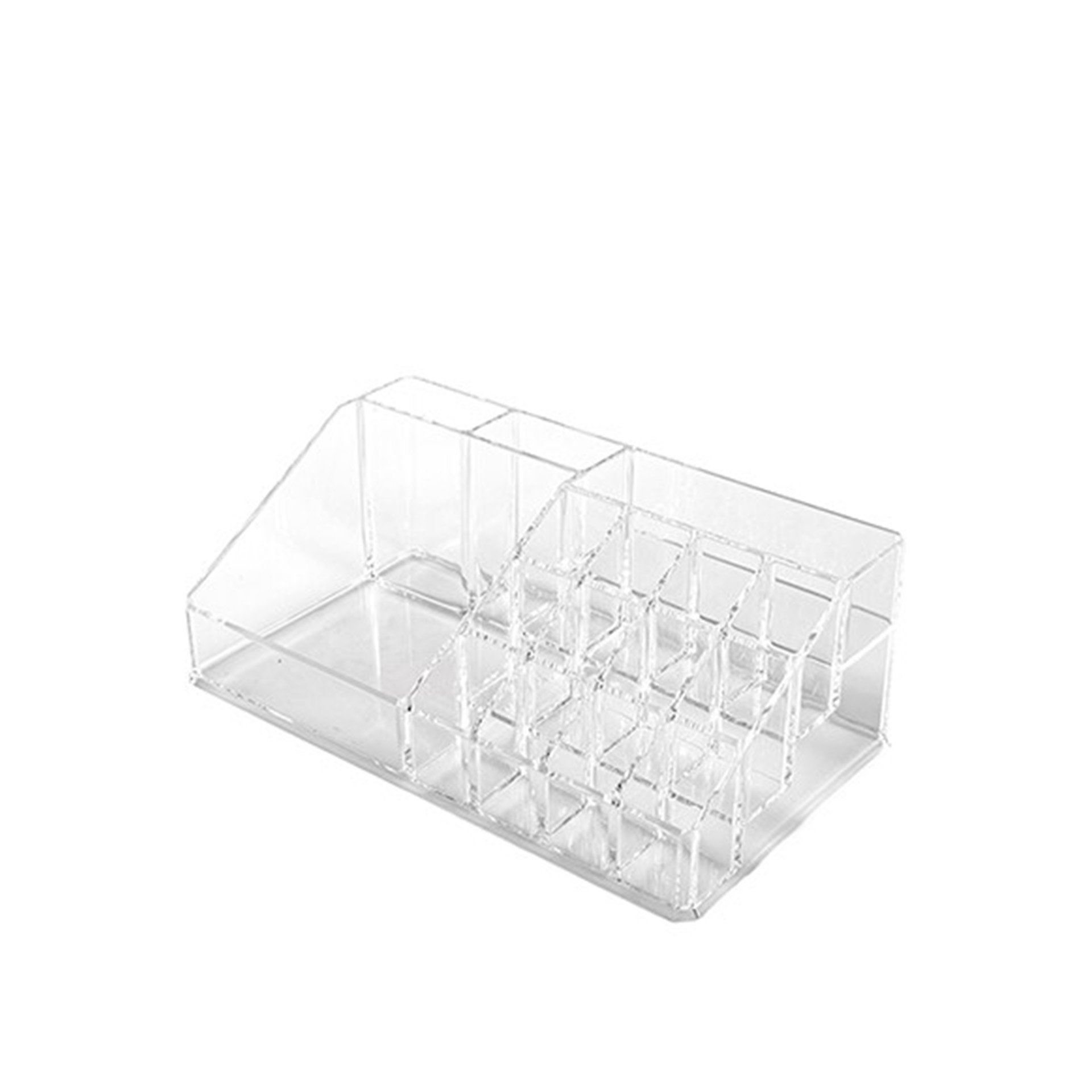 Organizador Cosméticos Plástico Incolor 22.3X12.7X8cm