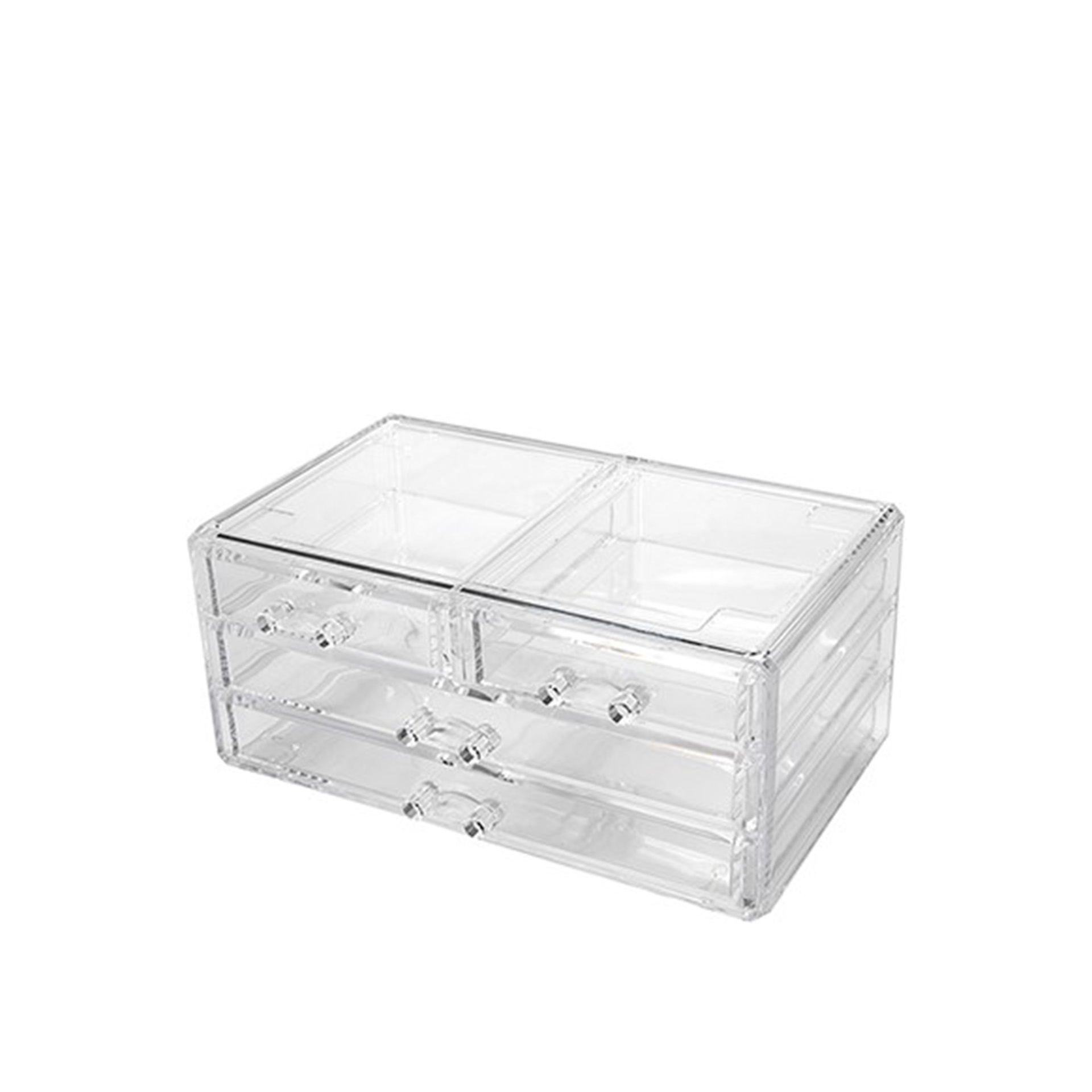 Organizador Cosméticos Plástico Incolor 23.8X15.3X10cm