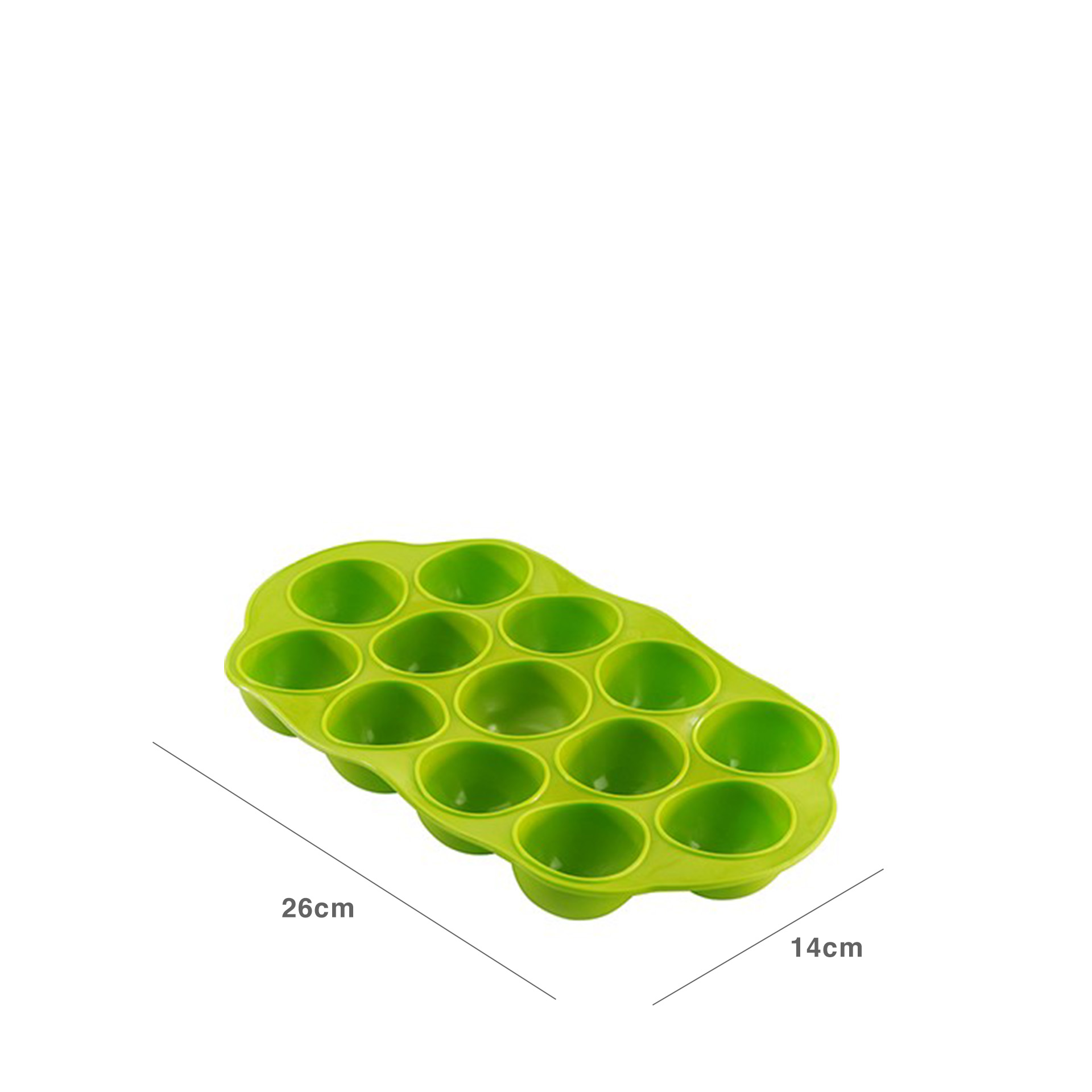 Cuvete Gelo Flexível Plástico Multicor 26X14X3cm