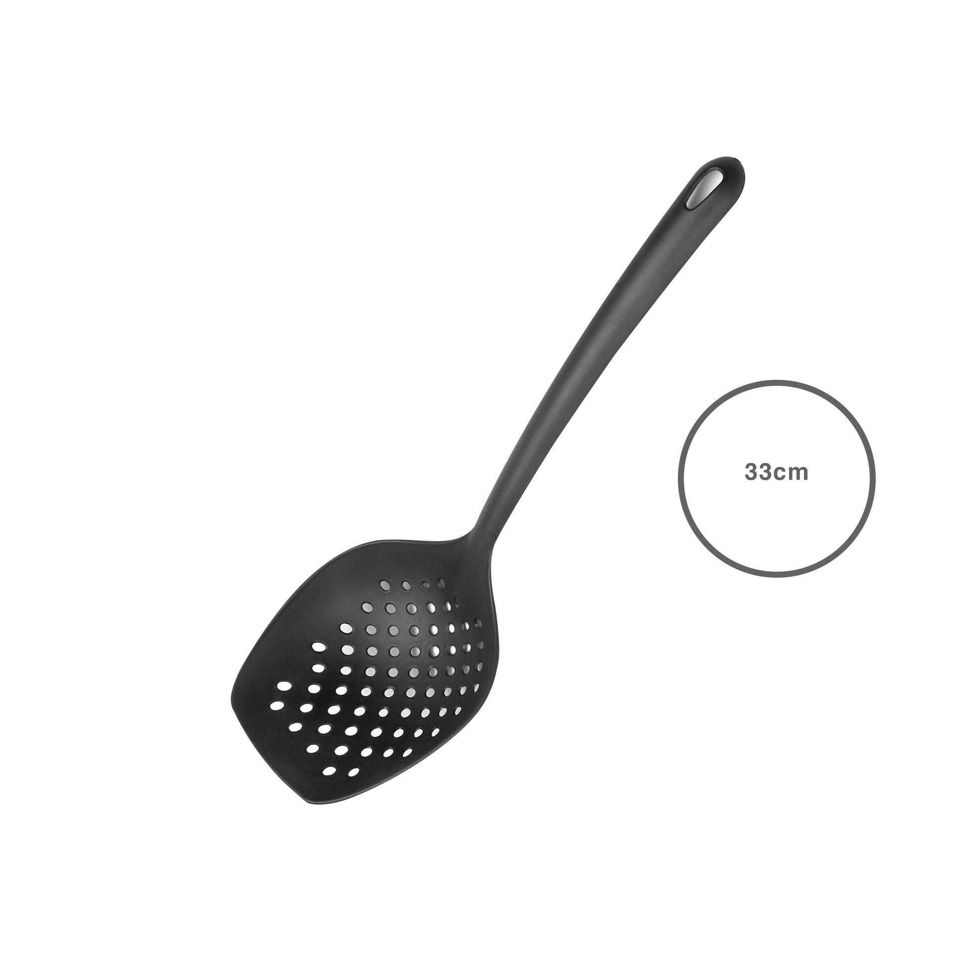 Escumadeira Plástico Altea Preto 33X10X6cm