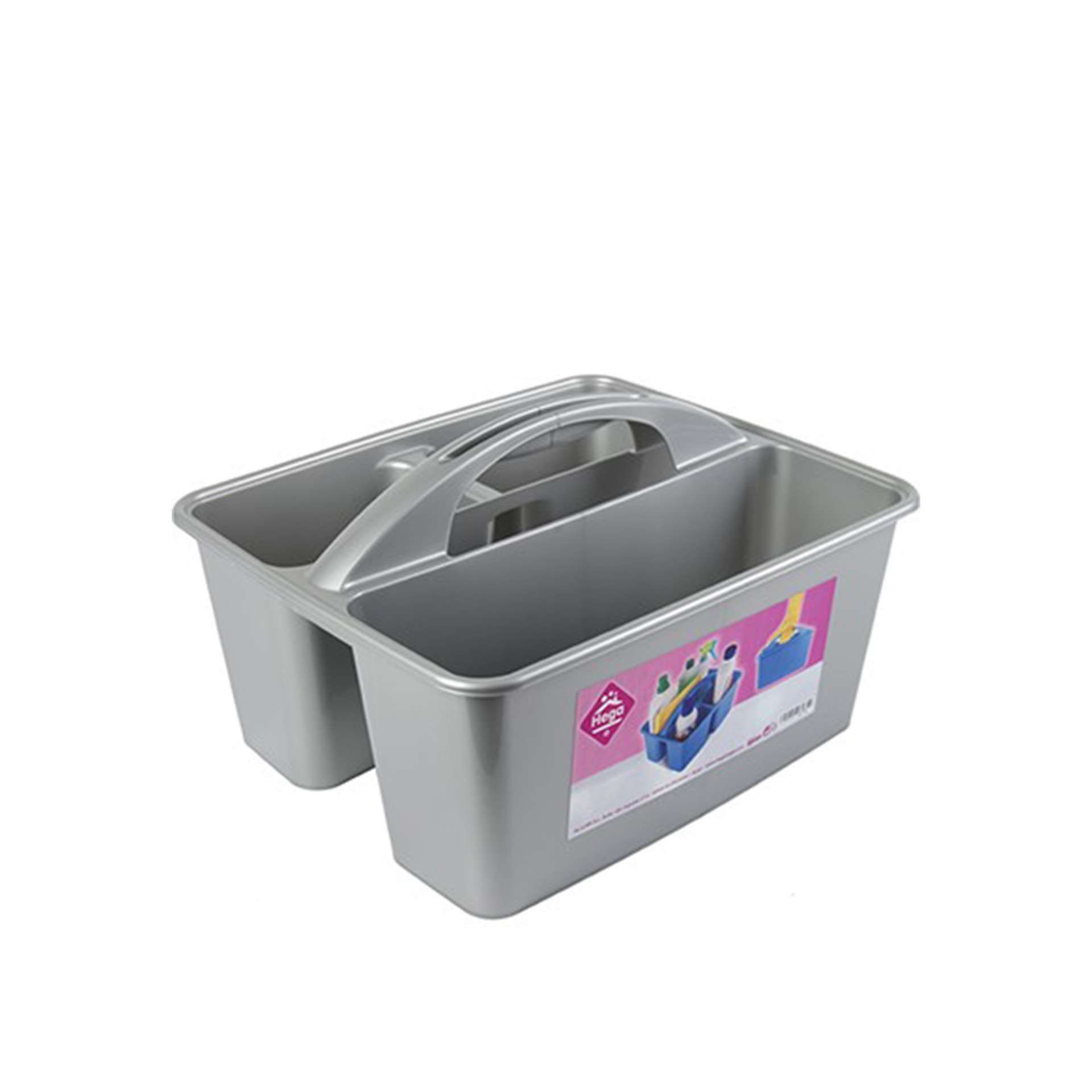 Cesta Multiusos Plástico Tormes Cinzento 26.5X18.4cm