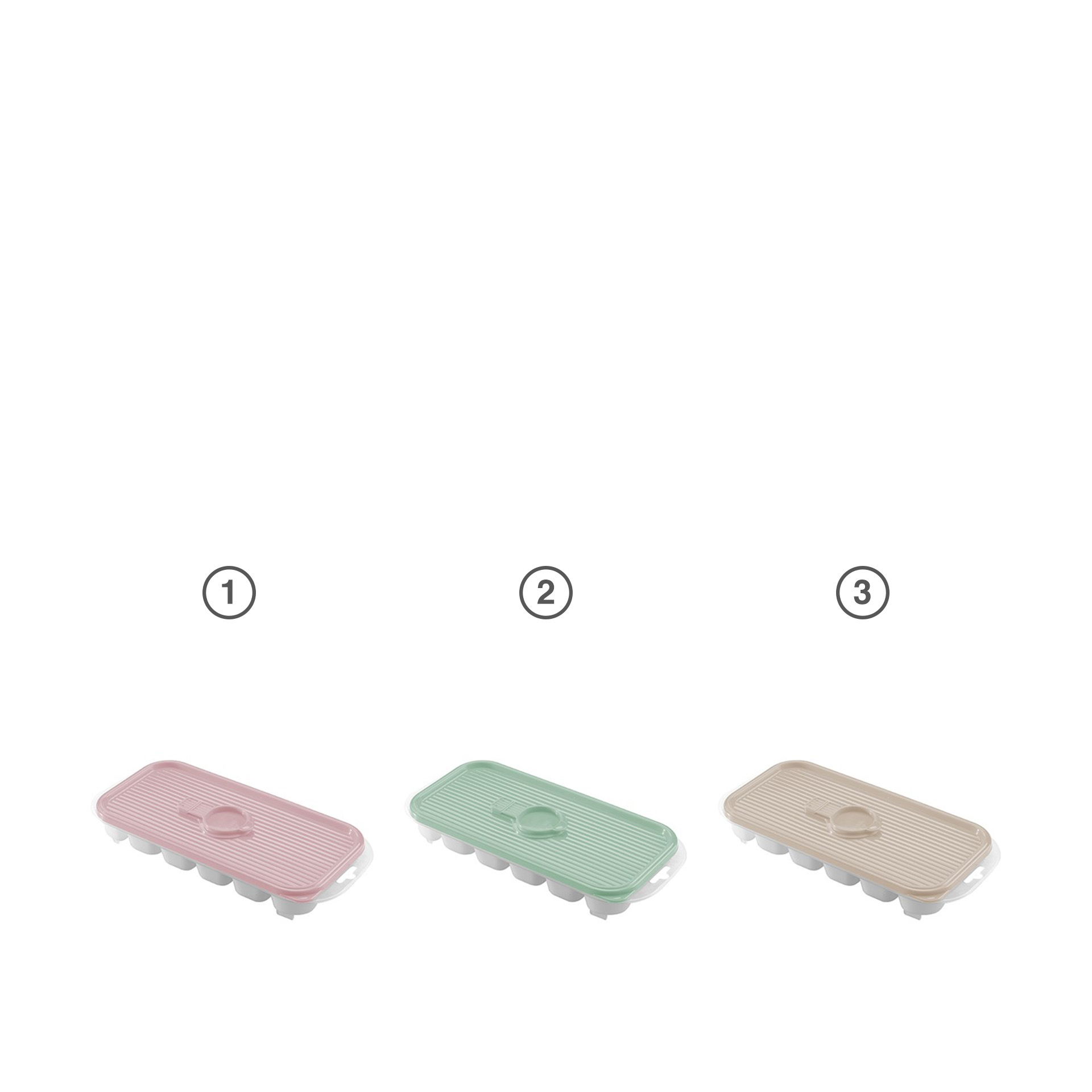 Cuvete Gelo com Tampa Plástico Multicor 26X11.5X4cm