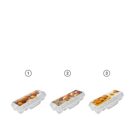 Caixa para 12 Ovos Plástico Incolor 30X15.7X7cm - Image product