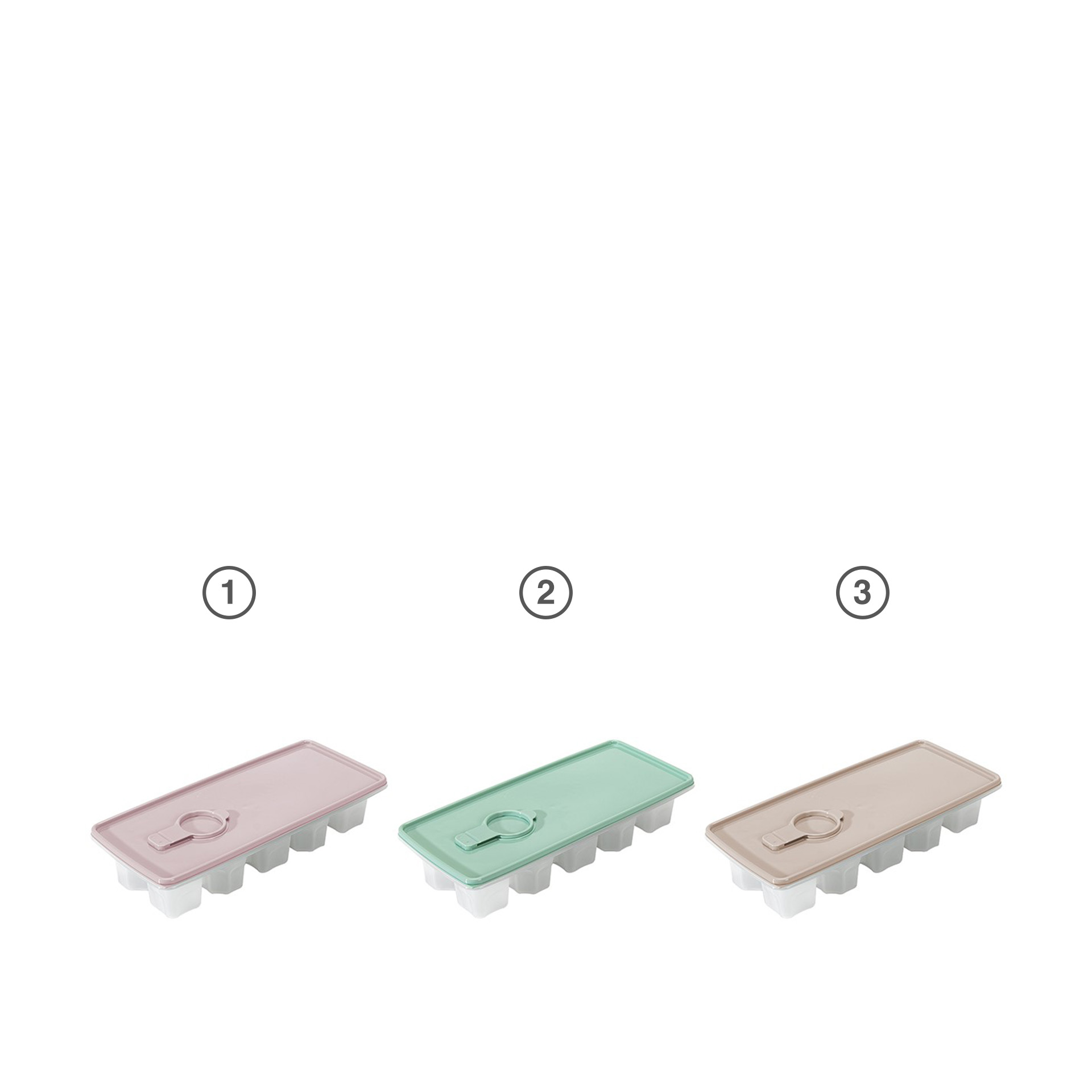 Cuvete Gelo com Tampa Plástico Multicor 25X11X5cm