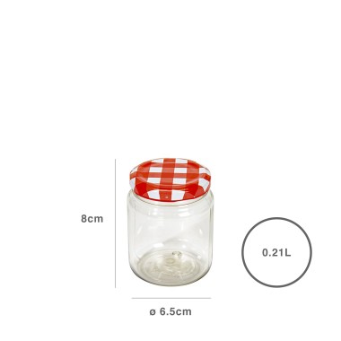 Frasco Plástico Vichy Vermelho 210ml 6.5X8cm