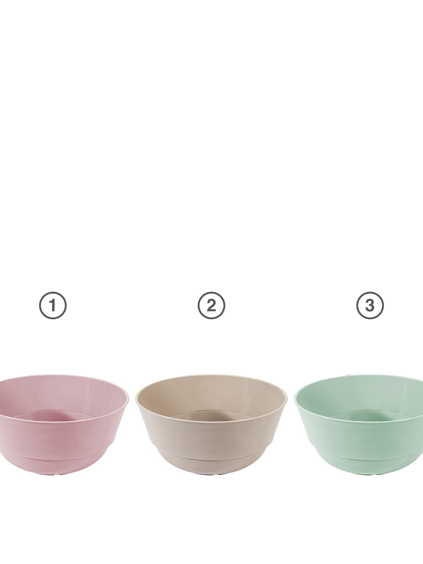 Bacia Plástico Luxe Redondo Multicor 3900ml 25X11.8cm